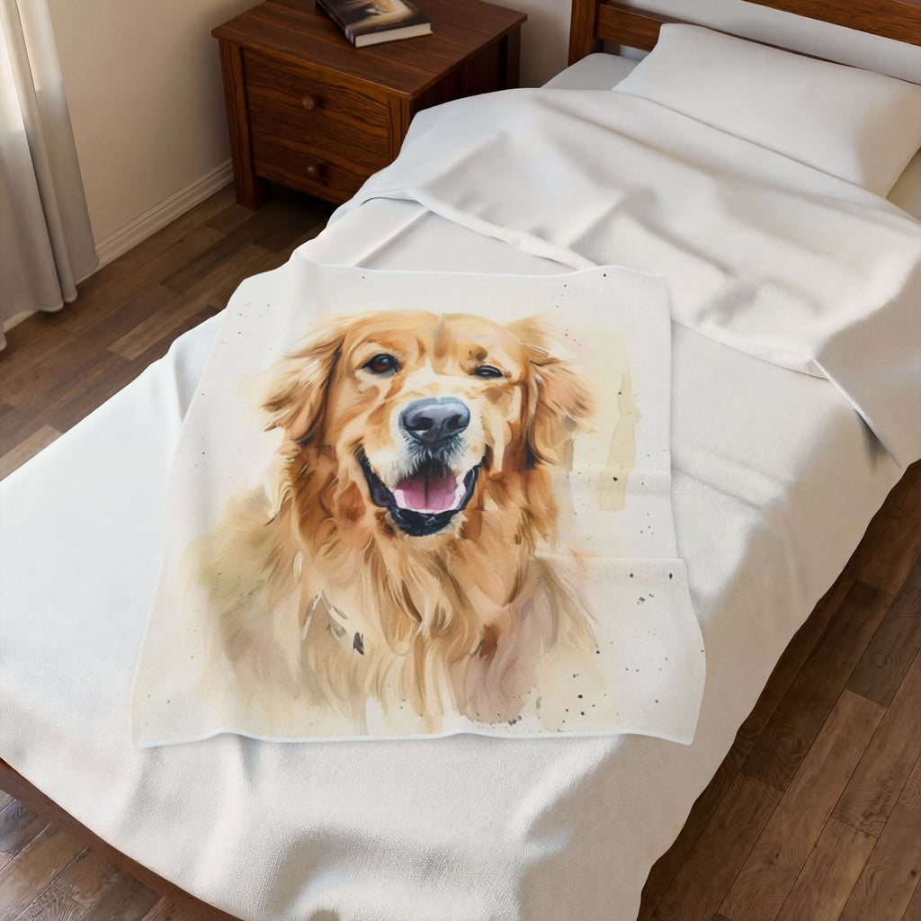 Personalized Pet Portrait Blanket | Soft Fleece Keepsake