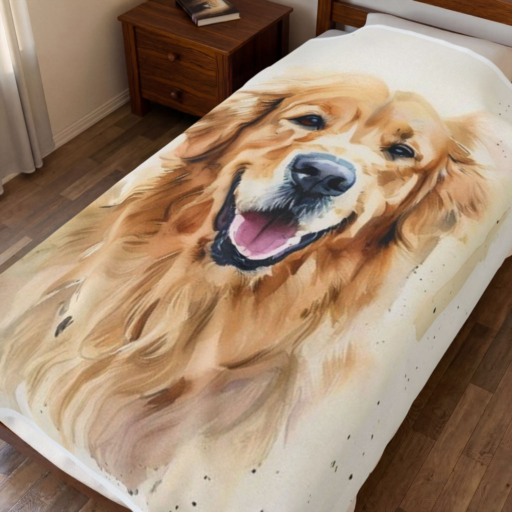 Personalized Pet Portrait Blanket | Soft Fleece Keepsake