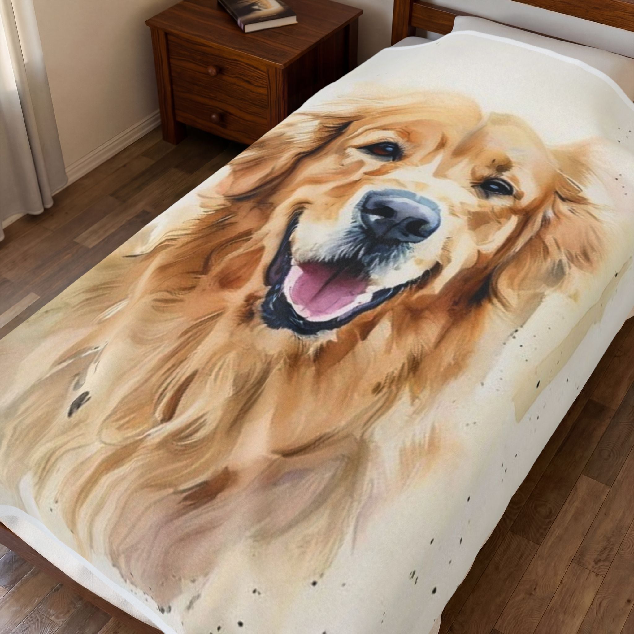 Personalized Pet Portrait Blanket | Soft Fleece Keepsake
