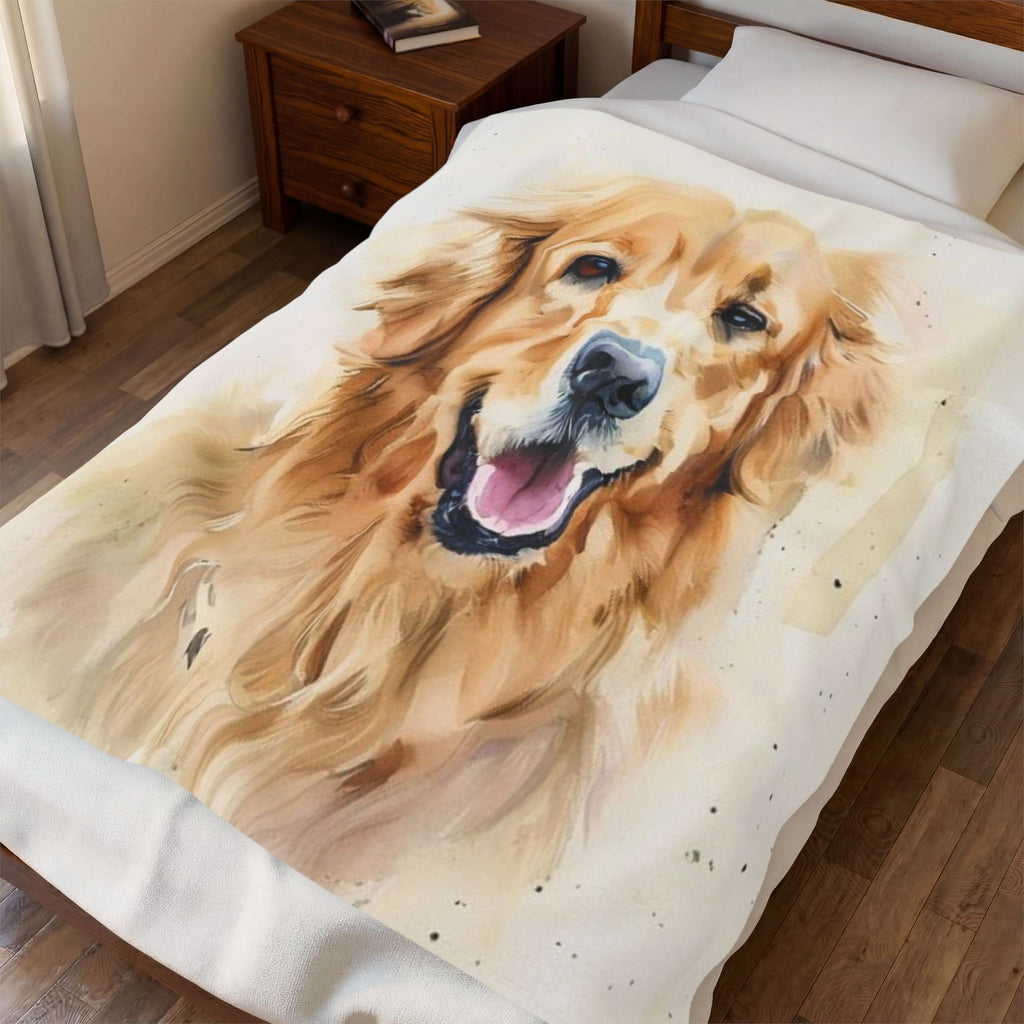 Personalized Pet Portrait Blanket | Soft Fleece Keepsake