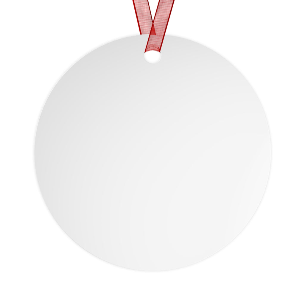 Custom Pet Ornament | Personalized Round Metal Keepsake from Your Photo