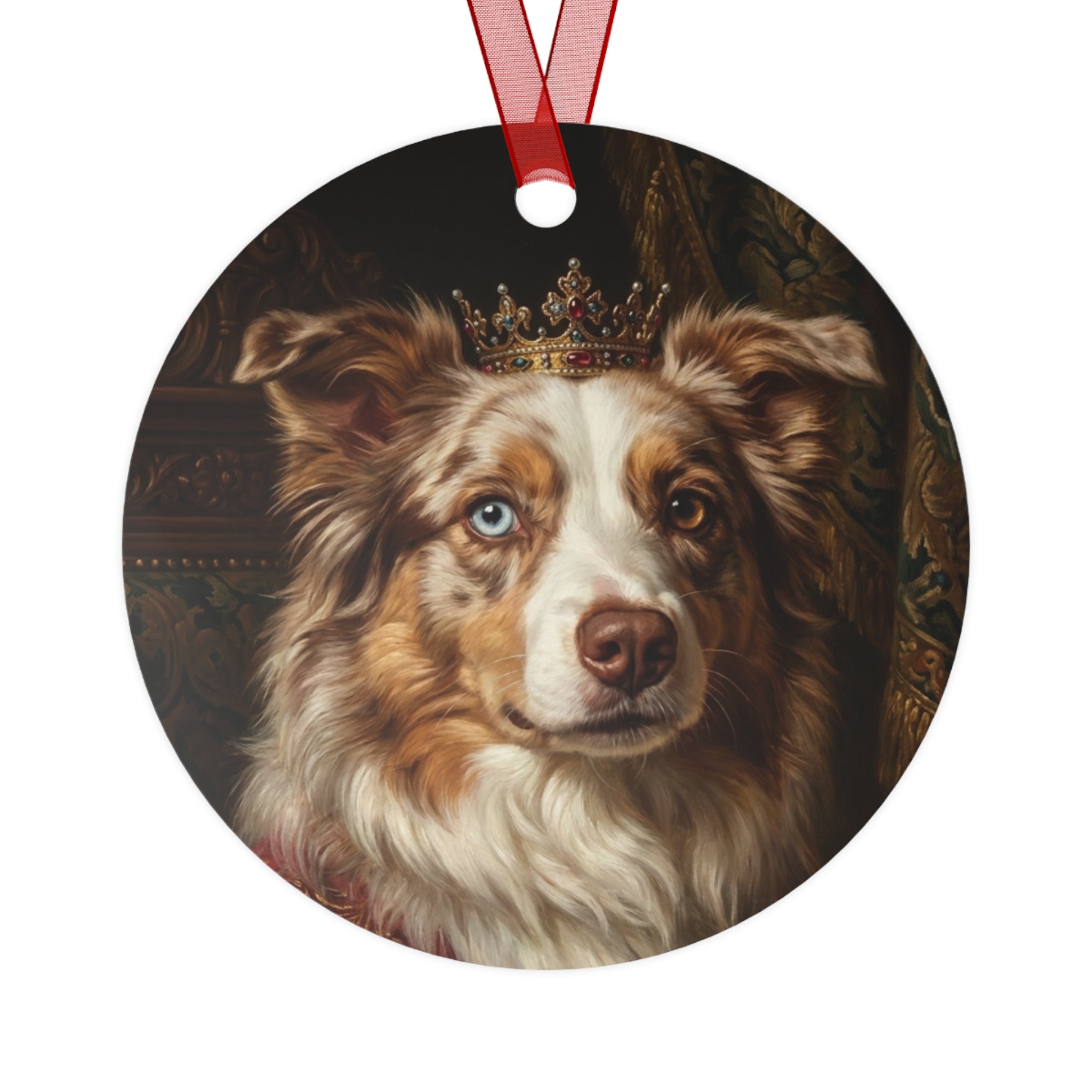 Custom Pet Ornament | Personalized Round Metal Keepsake from Your Photo