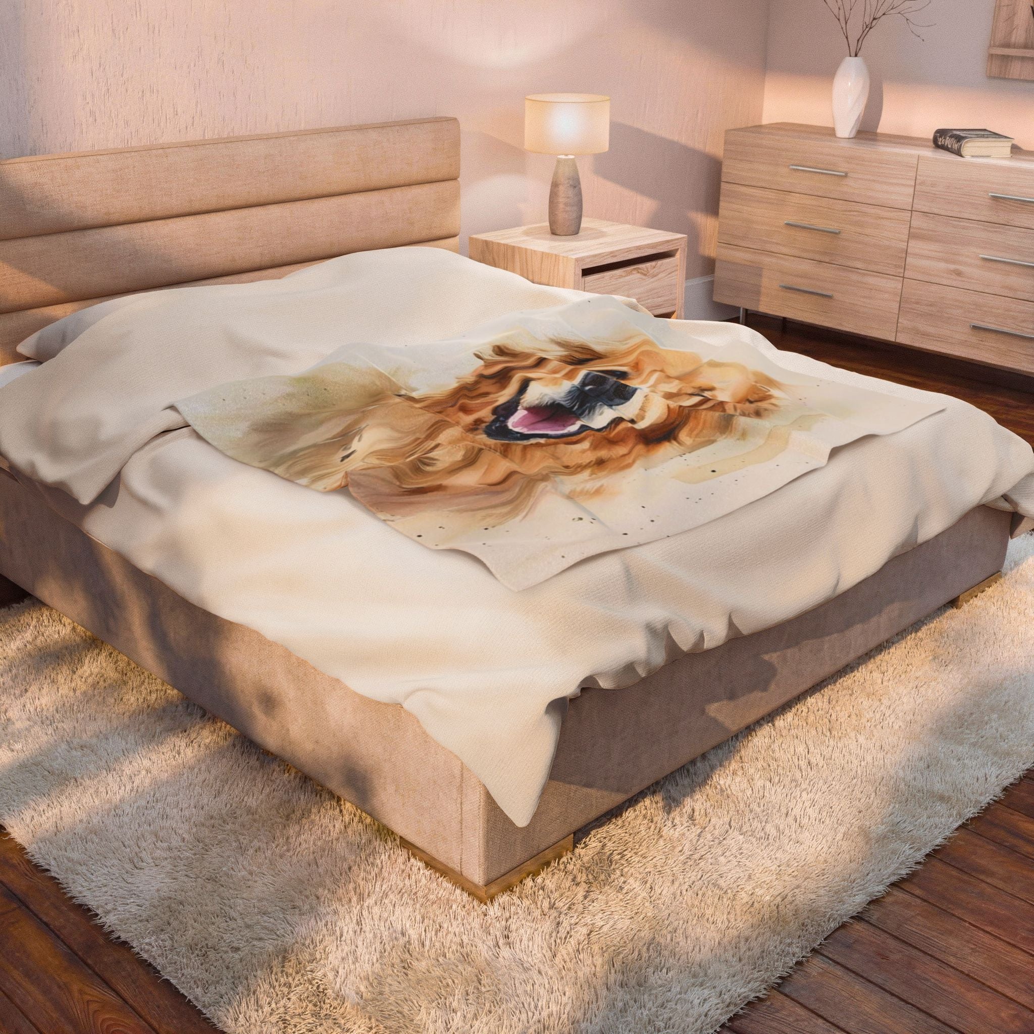 Personalized Pet Portrait Blanket | Soft Fleece Keepsake