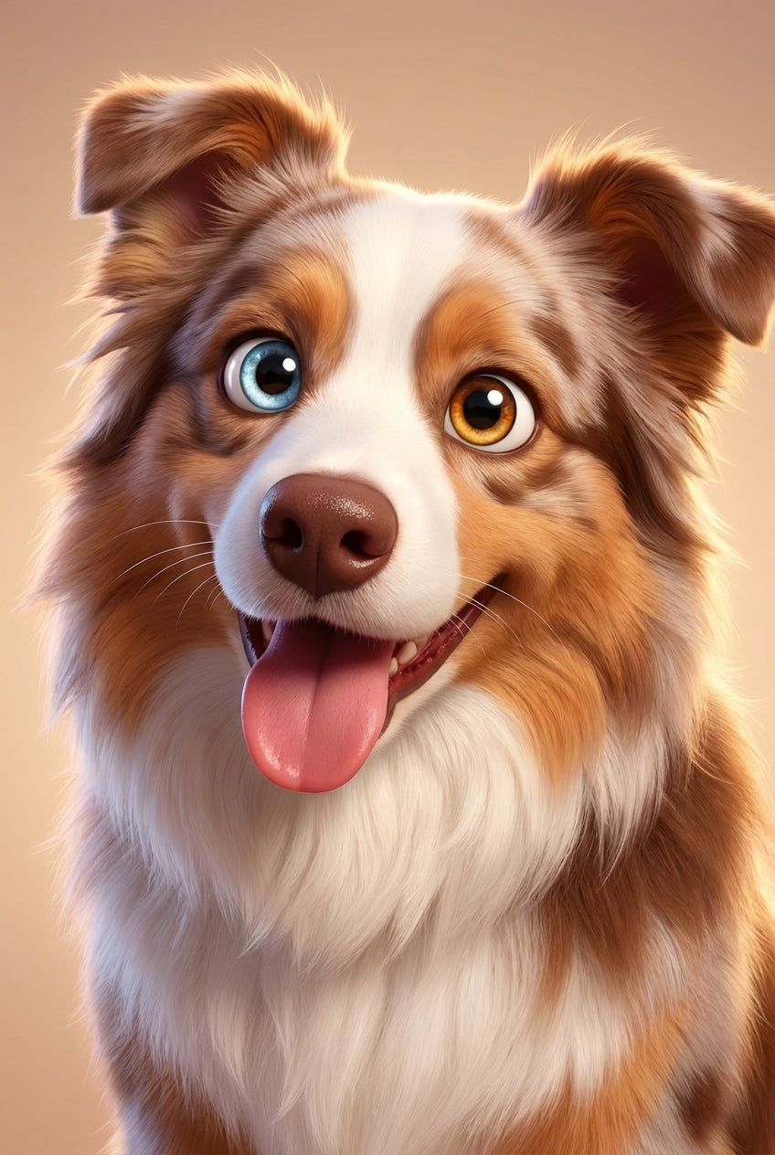 Custom pet keychain - 3D cartoon style