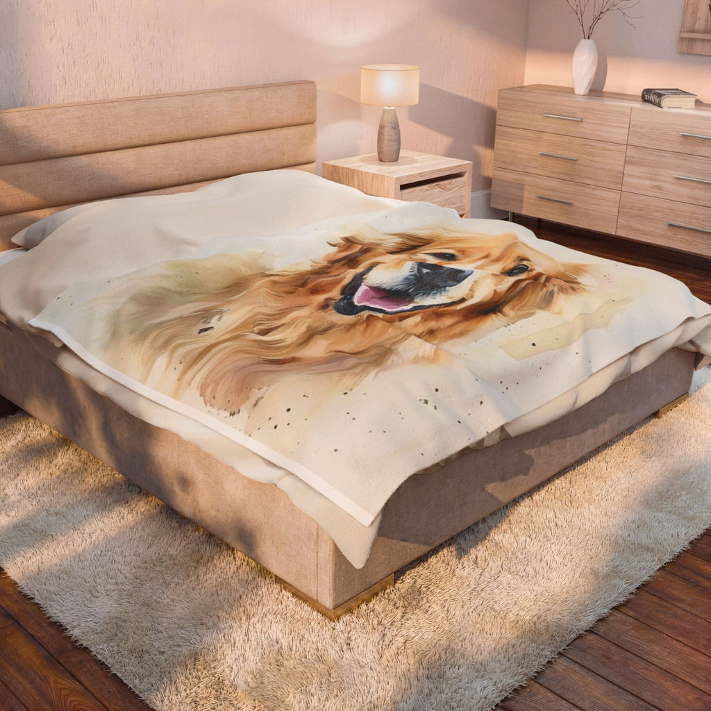 Personalized Pet Portrait Blanket | Soft Fleece Keepsake