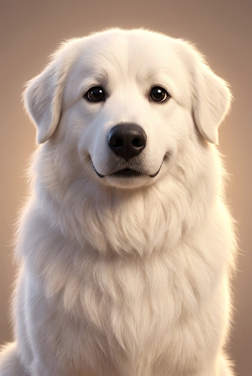 Custom pet greeting card - 3D cartoon style