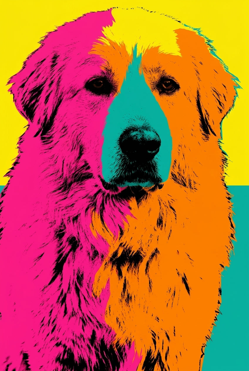 Custom pet magnet - pop art style